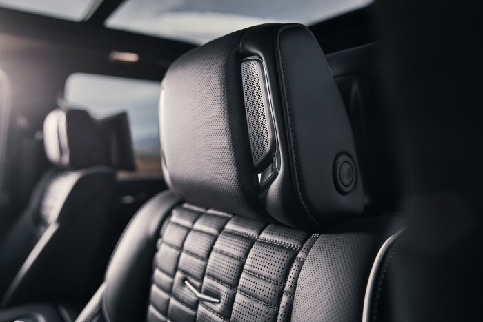 The Escalade-V features an AKG Studio Reference 36-speaker audio system.