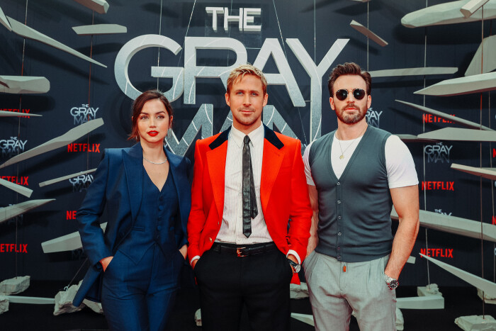 Audi at the film premiere of "The Gray Man" in Berlin  Directors Joe and Anthony Russo drove to the 