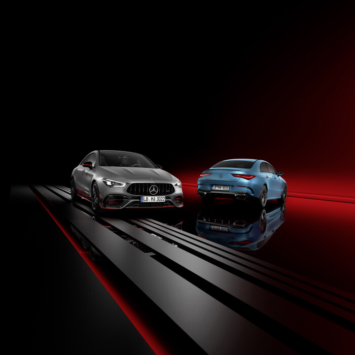 Zahlreiche Updates machen CLA und CLA Shooting Brake von Mercedes-AMG noch begehrenswerter: CLA 35 4MATIC Coup (vorlufige Werte WLTP: Kraftstoffverbrauch kombiniert 8,5-8,1 l/100 km, CO2-Emissionen kombiniert 193-185 g/km) und CLA 35 4MATIC Shooting Brake (vorlufige Werte WLTP: Kraftstoffverbrauch kombiniert 8,7-8,3 l/100 km, CO2-Emissionen kombiniert 197-189 g/km) sowie die Topmodelle CLA 45 S 4MATIC+ Coup (vorlufige Werte WLTP: Kraftstoffverbrauch kombiniert 9,0-8,7 l/100 km, CO2-Emissionen kombiniert 205-196 g/km) und CLA 45 S 4MATIC+ Shooting Brake (Kraftstoffverbrauch kombiniert 9,2-8,8 l/100 km, CO2-Emissionen kombiniert 209-201 g/km)**Angaben zu Kraftstoffverbrauch und CO2-Emissionen sind vorlufig und wurden intern nach Magabe der Zertifizierungsmethode WLTP-Prfverfahren ermittelt. Es liegen bislang weder besttigte Werte von einer amtlich anerkannten Prforganisation noch eine EG-Typgenehmigung noch eine Konformittsbescheinigung mit amtlichen Werten vor. Abweichungen zwischen den Angaben und den amtlichen Werten sind mglich. Numerous updates make the CLA and CLA Shooting Brake from Mercedes-AMG even more desirable: CLA 35 4MATIC Coup (WLTP preliminary values: fuel consumption combined 8.5-8.1 l/100 km; CO2 emissions combined 193-185 g/km)[1] and CLA 35 4MATIC Shooting Brake (WLTP preliminary values: fuel consumption combined 8.7-8.3 l/100 km; CO2 emissions combined 197-189 g/km) and the two top models CLA 45 S 4MATIC+ Coup (WLTP preliminary values: fuel consumption combined 9.0-8.7 l/100 km; CO2 emissions combined 205-196 g/km) and CLA 45 S 4MATIC+ Shooting Brake (fuel consumption combined 9.2-8.8 l/100 km; CO2 emissions combined 209-201 g/km)** Data on fuel consumption and CO2 emissions are provisional and have been determined internally in accordance with the WLTP test procedure certification method. To date, there are neither confirmed values from an officially recognised testing organisation nor an EC type approval nor a certificate of conformity with official values. Differences between the stated figures and the official figures are possible.