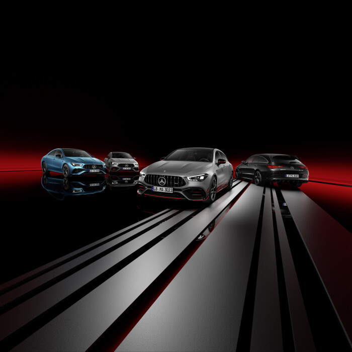 Zahlreiche Updates machen CLA und CLA Shooting Brake von Mercedes-AMG noch begehrenswerter: CLA 35 4MATIC Coup (vorlufige Werte WLTP: Kraftstoffverbrauch kombiniert 8,5-8,1 l/100 km, CO2-Emissionen kombiniert 193-185 g/km) und CLA 35 4MATIC Shooting Brake (vorlufige Werte WLTP: Kraftstoffverbrauch kombiniert 8,7-8,3 l/100 km, CO2-Emissionen kombiniert 197-189 g/km) sowie die Topmodelle CLA 45 S 4MATIC+ Coup (vorlufige Werte WLTP: Kraftstoffverbrauch kombiniert 9,0-8,7 l/100 km, CO2-Emissionen kombiniert 205-196 g/km) und CLA 45 S 4MATIC+ Shooting Brake (Kraftstoffverbrauch kombiniert 9,2-8,8 l/100 km, CO2-Emissionen kombiniert 209-201 g/km)**Angaben zu Kraftstoffverbrauch und CO2-Emissionen sind vorlufig und wurden intern nach Magabe der Zertifizierungsmethode WLTP-Prfverfahren ermittelt. Es liegen bislang weder besttigte Werte von einer amtlich anerkannten Prforganisation noch eine EG-Typgenehmigung noch eine Konformittsbescheinigung mit amtlichen Werten vor. Abweichungen zwischen den Angaben und den amtlichen Werten sind mglich. Numerous updates make the CLA and CLA Shooting Brake from Mercedes-AMG even more desirable: CLA 35 4MATIC Coup (WLTP preliminary values: fuel consumption combined 8.5-8.1 l/100 km; CO2 emissions combined 193-185 g/km)[1] and CLA 35 4MATIC Shooting Brake (WLTP preliminary values: fuel consumption combined 8.7-8.3 l/100 km; CO2 emissions combined 197-189 g/km) and the two top models CLA 45 S 4MATIC+ Coup (WLTP preliminary values: fuel consumption combined 9.0-8.7 l/100 km; CO2 emissions combined 205-196 g/km) and CLA 45 S 4MATIC+ Shooting Brake (fuel consumption combined 9.2-8.8 l/100 km; CO2 emissions combined 209-201 g/km)** Data on fuel consumption and CO2 emissions are provisional and have been determined internally in accordance with the WLTP test procedure certification method. To date, there are neither confirmed values from an officially recognised testing organisation nor an EC type approval nor a certificate of conformity with official values. Differences between the stated figures and the official figures are possible.
